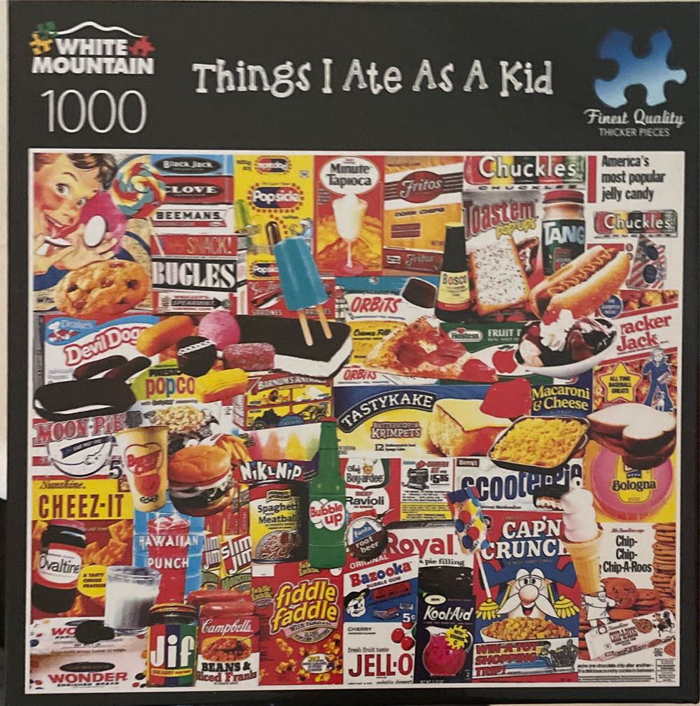 Things I Ate As A Kid - White Mountain Puzzles puzzle collectible [Barcode 724819257317] - Main Image 3