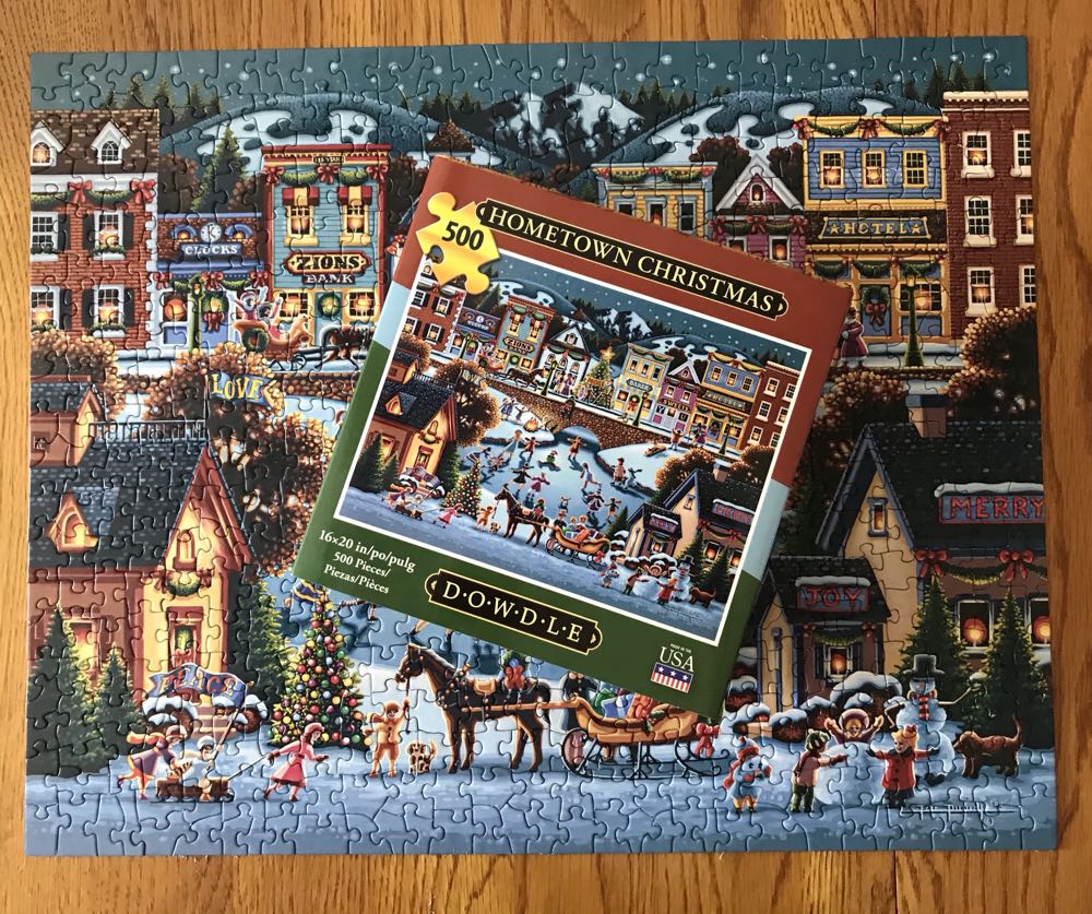 Hometown Christmas - Dowdle puzzle collectible [Barcode 671095201285] - Main Image 2