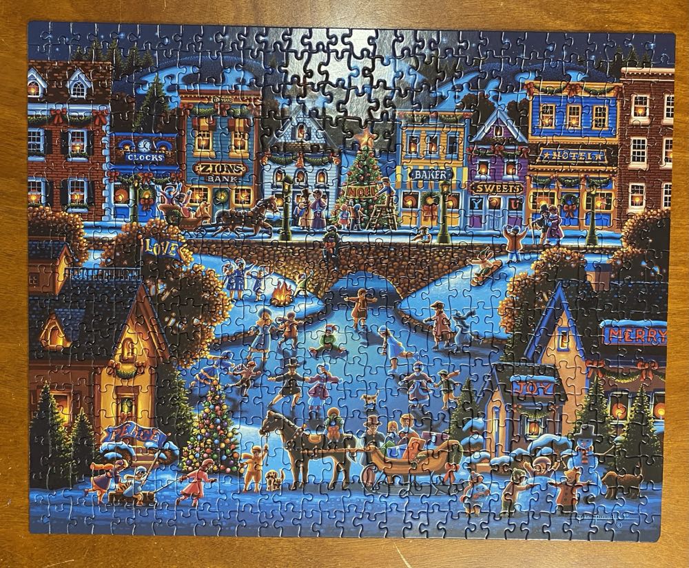 Hometown Christmas - Dowdle puzzle collectible [Barcode 671095201285] - Main Image 3