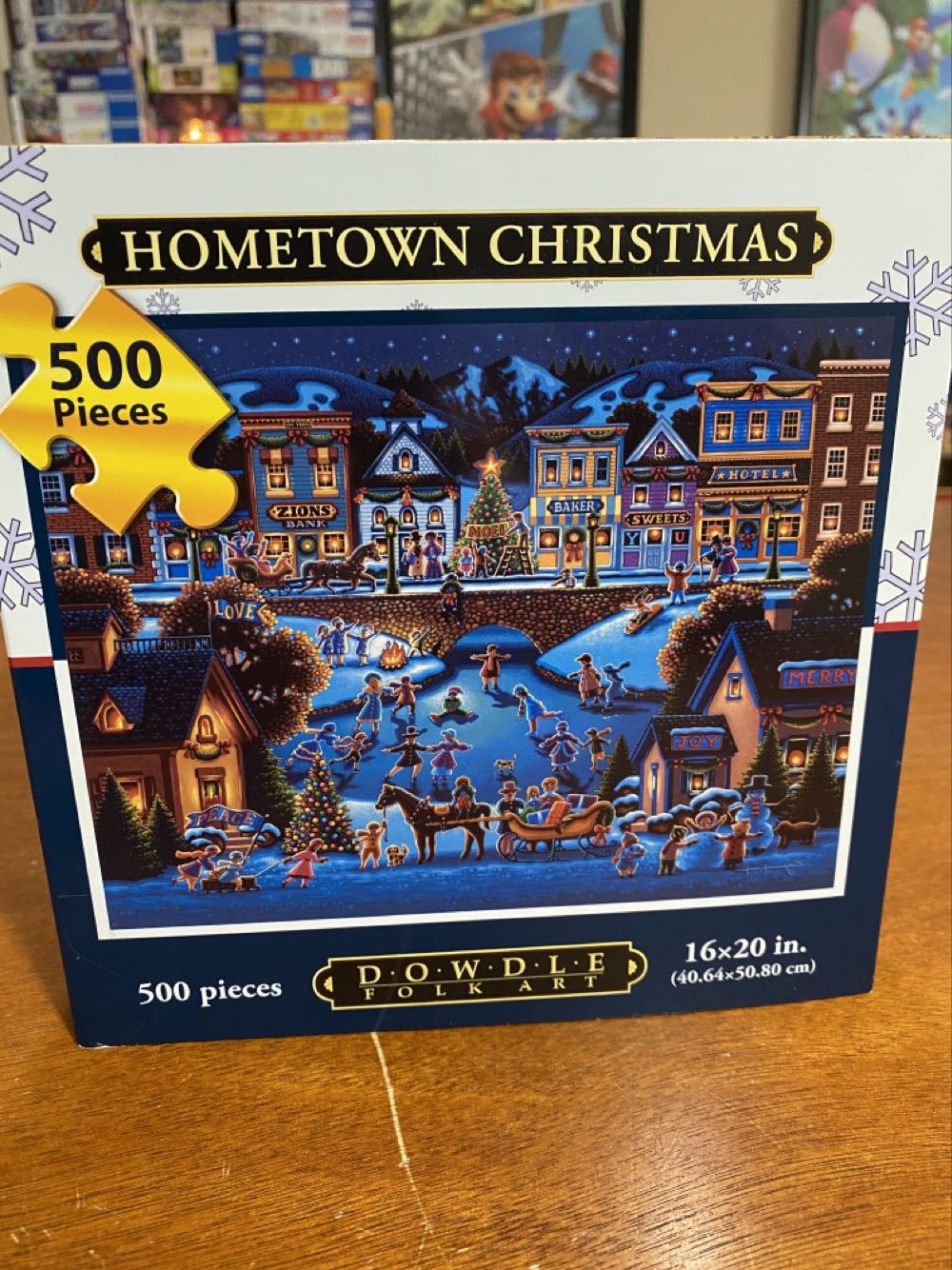 Hometown Christmas - Dowdle puzzle collectible [Barcode 671095201285] - Main Image 4