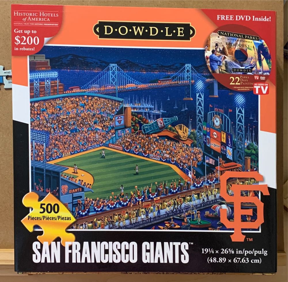 San Francisco Giants - Dowdle Puzzles puzzle collectible [Barcode 671095202794] - Main Image 2