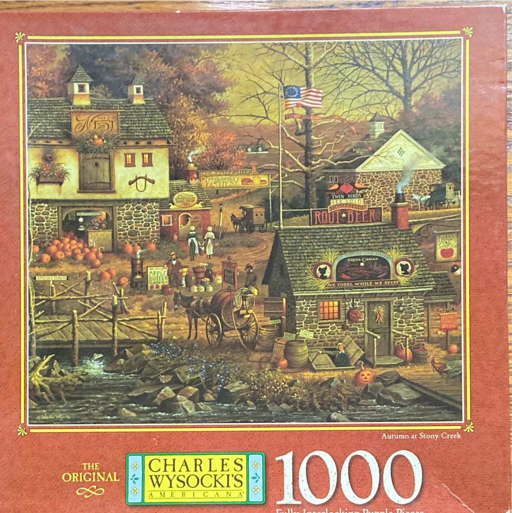 Autumn At Stony Creek - Milton Bradley puzzle collectible [Barcode 032244046797] - Main Image 3