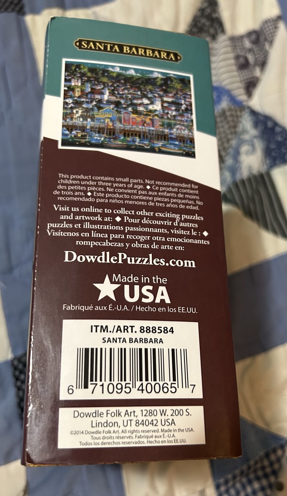 Santa Barbara - Dowdle Puzzles puzzle collectible [Barcode 671095400657] - Main Image 3