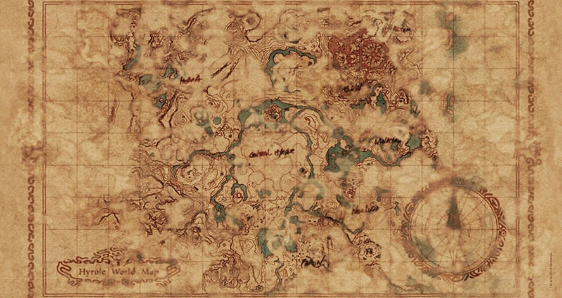 Breath Of The Wild: Map Of Hyrule - USAopoly puzzle collectible [Barcode 700304150806] - Main Image 2
