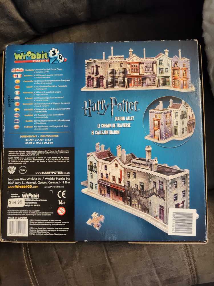 Diagon Alley - Wrebbit Puzzle 3D puzzle collectible [Barcode 665541010101] - Main Image 2