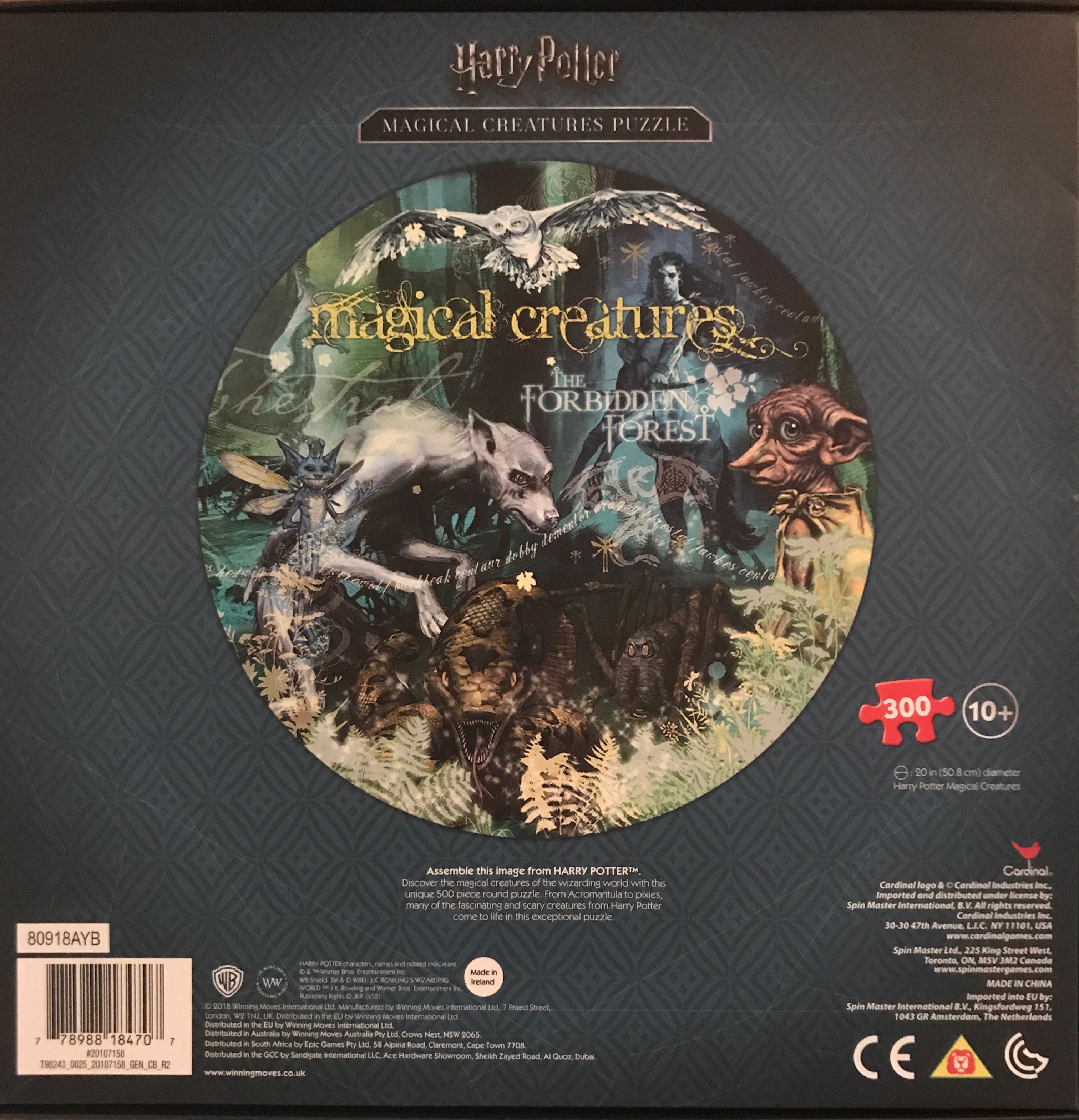 Harry Potter - Magical Creatures, The Forbidden Forest - Spin Master puzzle collectible [Barcode 778988184707] - Main Image 2