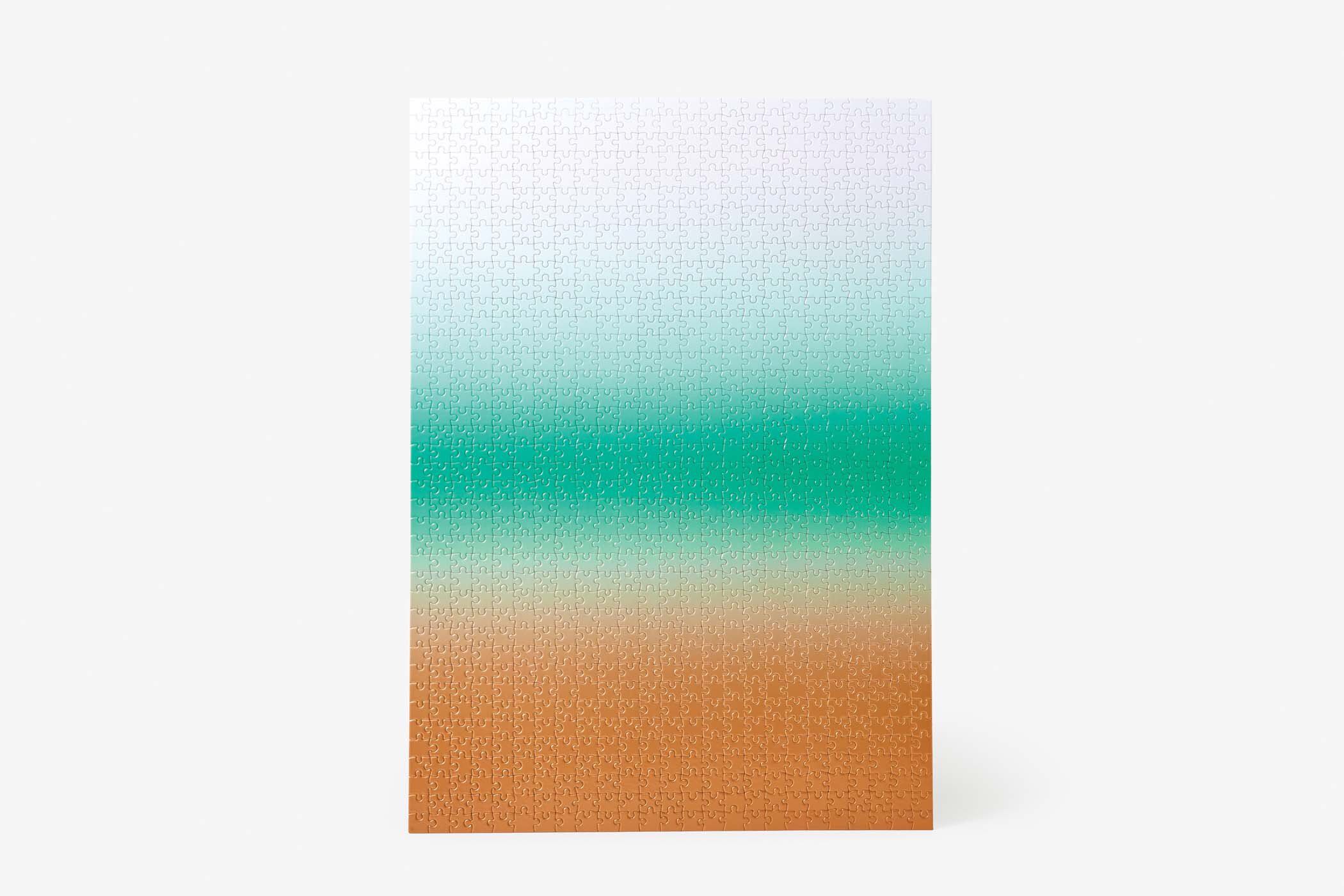 Gradient Puzzle, Green And Gold - Area Ware puzzle collectible [Barcode 708389996661] - Main Image 2