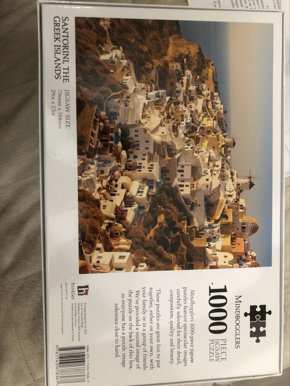 Santorini, The Greek Islands - Hinkler puzzle collectible [Barcode 9781743678367] - Main Image 3