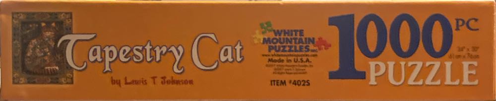 Tapestry Cat - White Mountain puzzle collectible [Barcode 724819250356] - Main Image 4