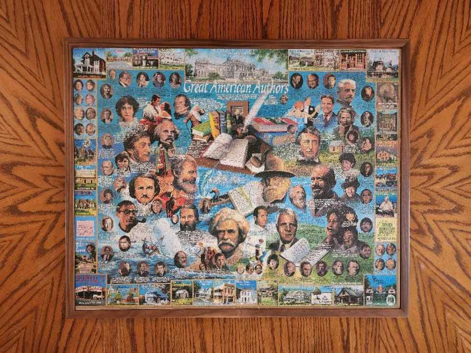 Great American Authors - White Mountain Puzzles puzzle collectible [Barcode 724819247578] - Main Image 2