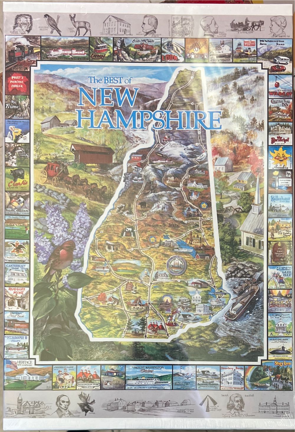 ZZ - The Best Of New Hampshire (SOLD) - White Mountain Graphics puzzle collectible [Barcode 724819246915] - Main Image 4