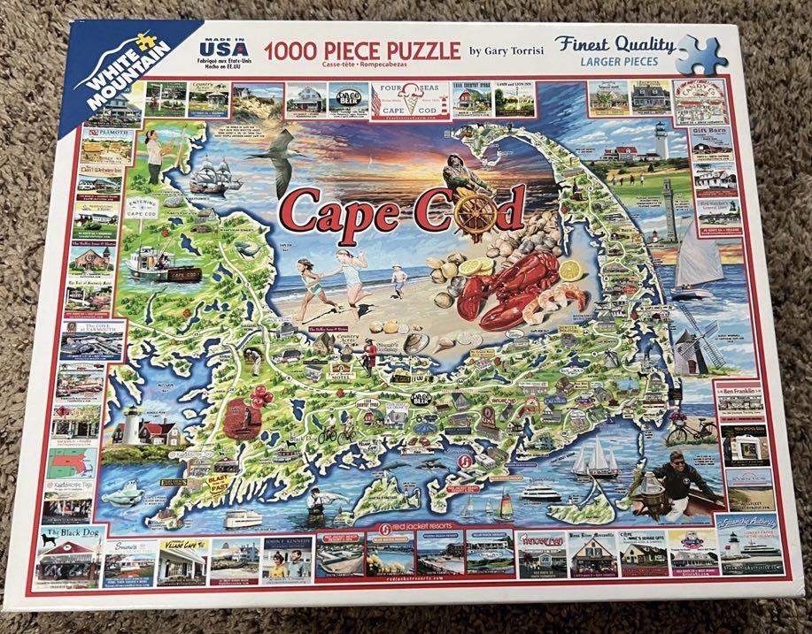 Cape Cod-NIB/DG - White Mountain Puzzles puzzle collectible [Barcode 724819247349] - Main Image 2