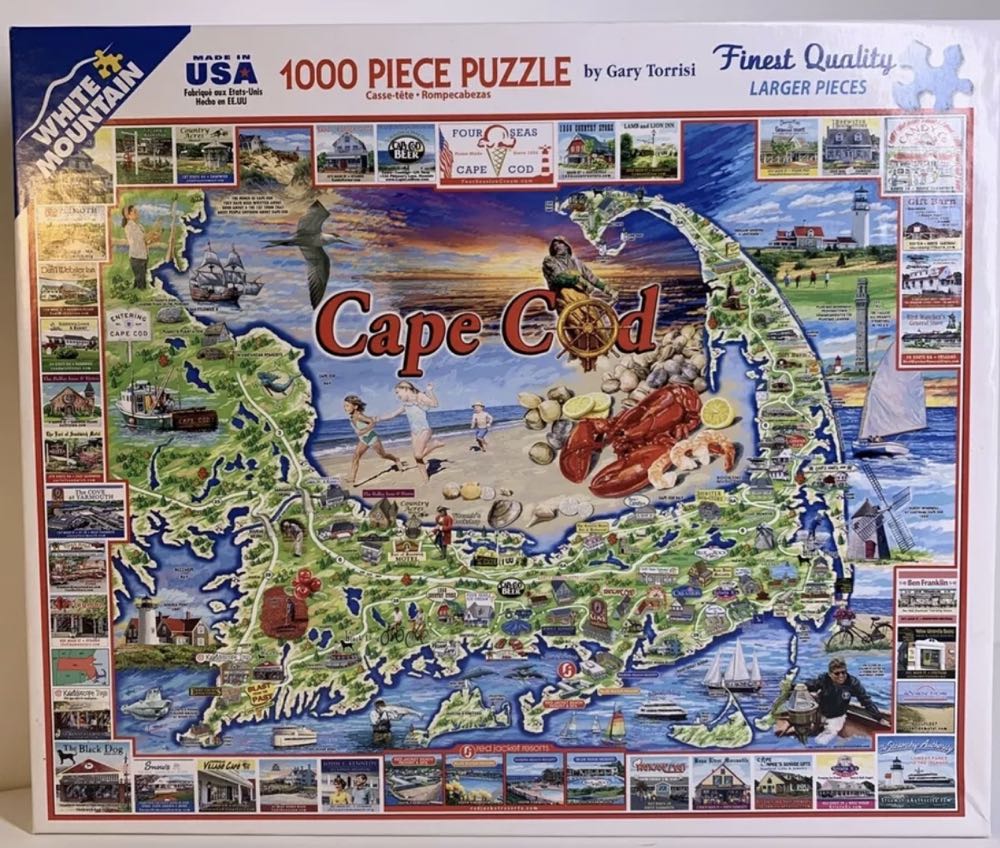 Cape Cod-NIB/DG - White Mountain Puzzles puzzle collectible [Barcode 724819247349] - Main Image 3