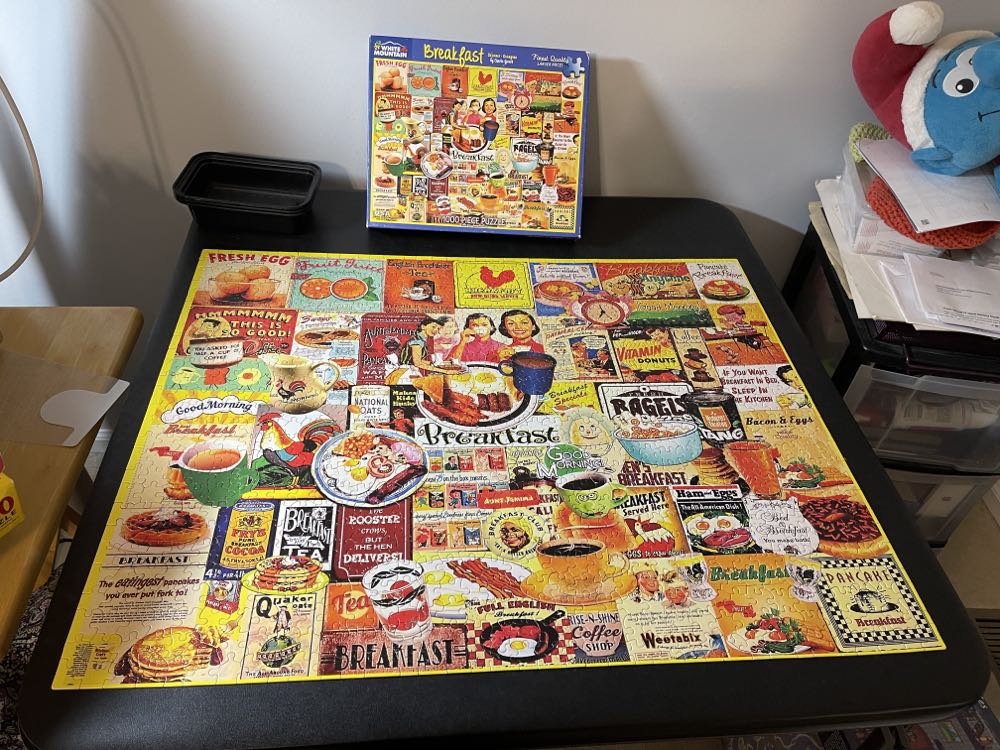 Breakfast - White Mountain Puzzles puzzle collectible [Barcode 724819258536] - Main Image 4