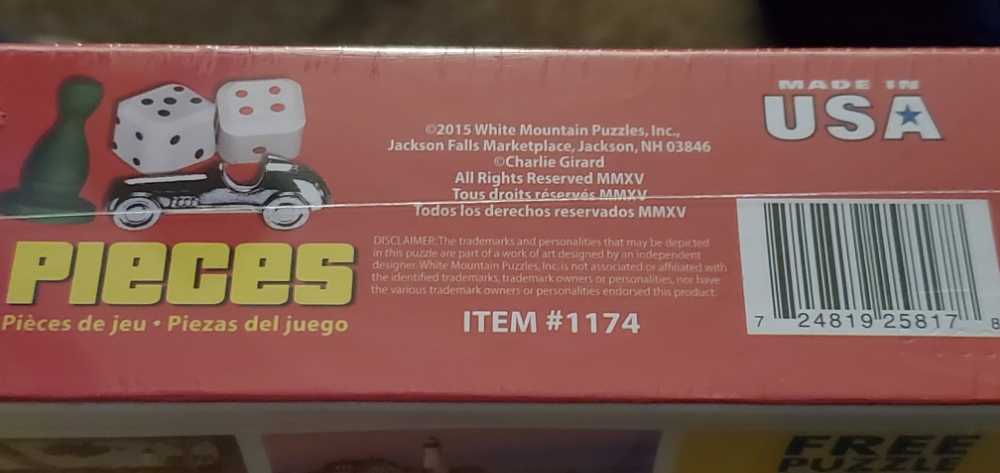 Game Pieces - White Mountain Puzzles puzzle collectible [Barcode 724819258178] - Main Image 2