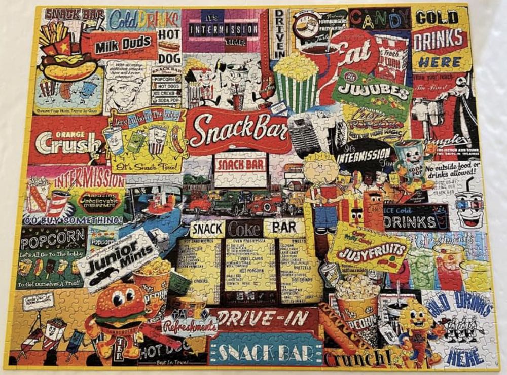 ZZ - Snack Bar (SOLD) - White Mountain Puzzles puzzle collectible [Barcode 724819258550] - Main Image 4