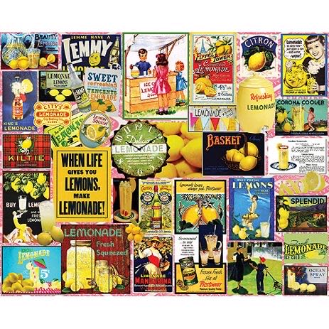 When Life Gives You Lemons  - Completed (Rummage Sale) - White Mountain Puzzles puzzle collectible [Barcode 724819256440] - Main Image 2