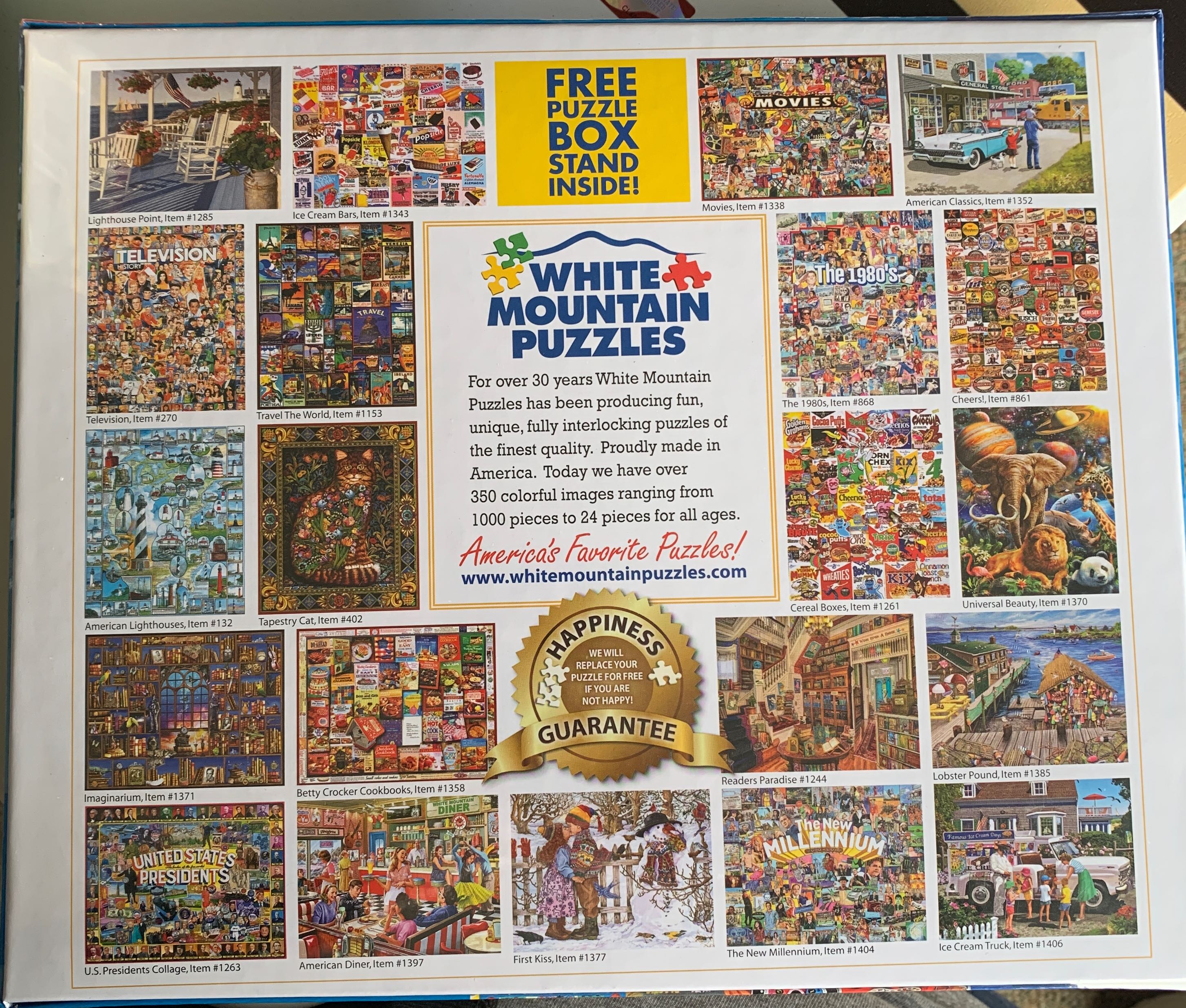 Collage: Games We Played - White Mountain puzzle collectible [Barcode 724819255047] - Main Image 2