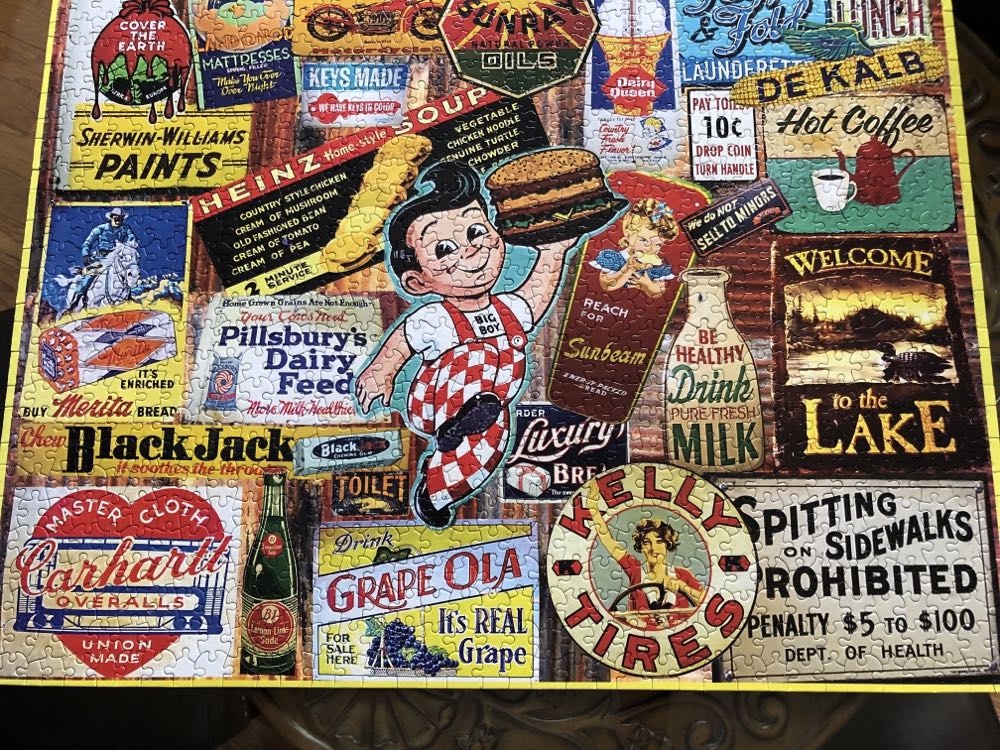 Vintage Signs - White Mountain puzzle collectible [Barcode 724819258314] - Main Image 3