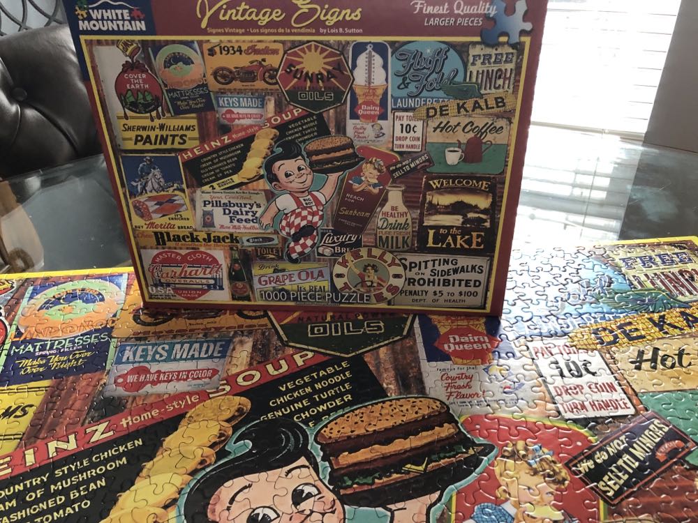 Vintage Signs - White Mountain puzzle collectible [Barcode 724819258314] - Main Image 4