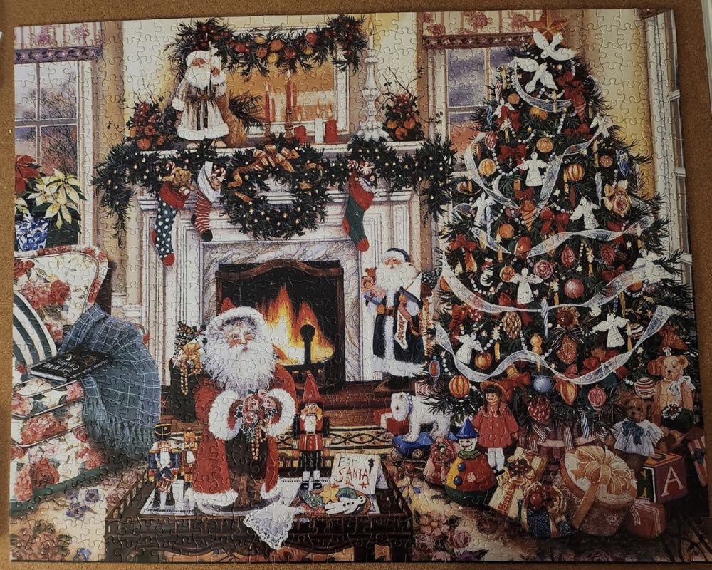 Cozy Christmas NEW. ❤️🧩 - White Mountain Puzzles puzzle collectible [Barcode 724819247950] - Main Image 4