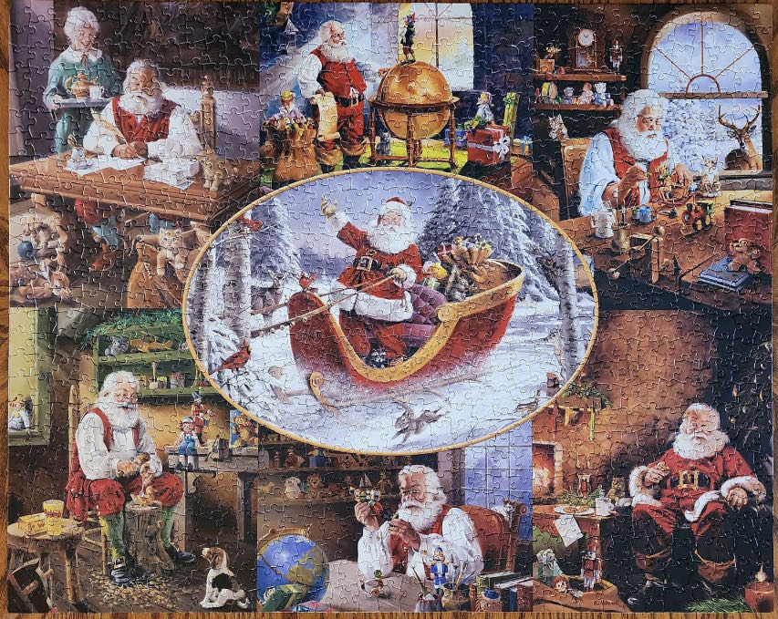 Merry Christmas to All - White Mountain puzzle collectible [Barcode 724819252367] - Main Image 3