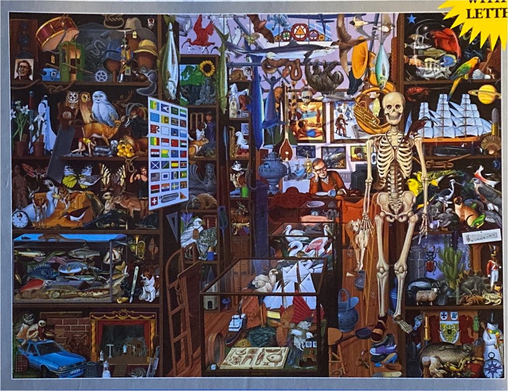 The Sleepy Shopkeeper - Great American Puzzle Factory puzzle collectible [Barcode 010563097386] - Main Image 2