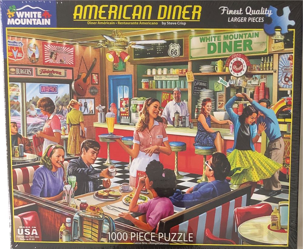 American Diner - White Mountain 🇺🇸 puzzle collectible [Barcode 724819261314] - Main Image 3