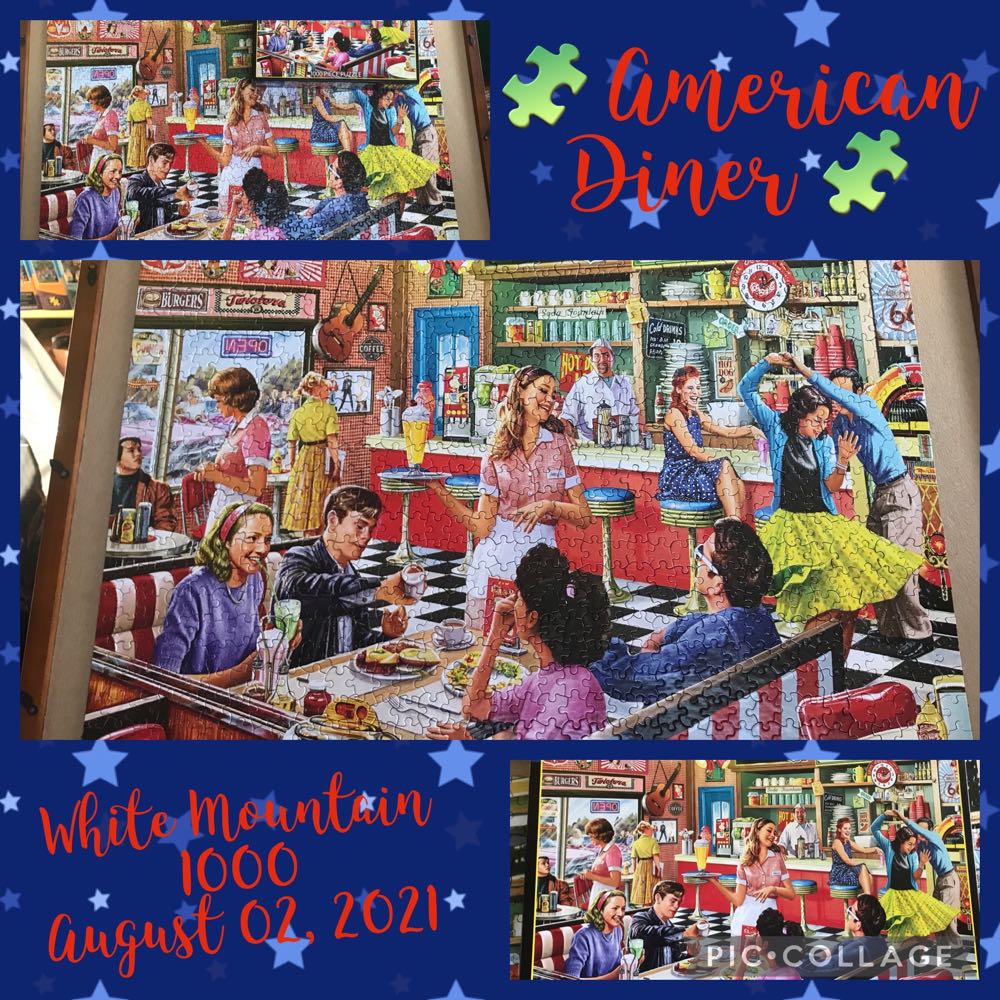 American Diner - White Mountain 🇺🇸 puzzle collectible [Barcode 724819261314] - Main Image 4