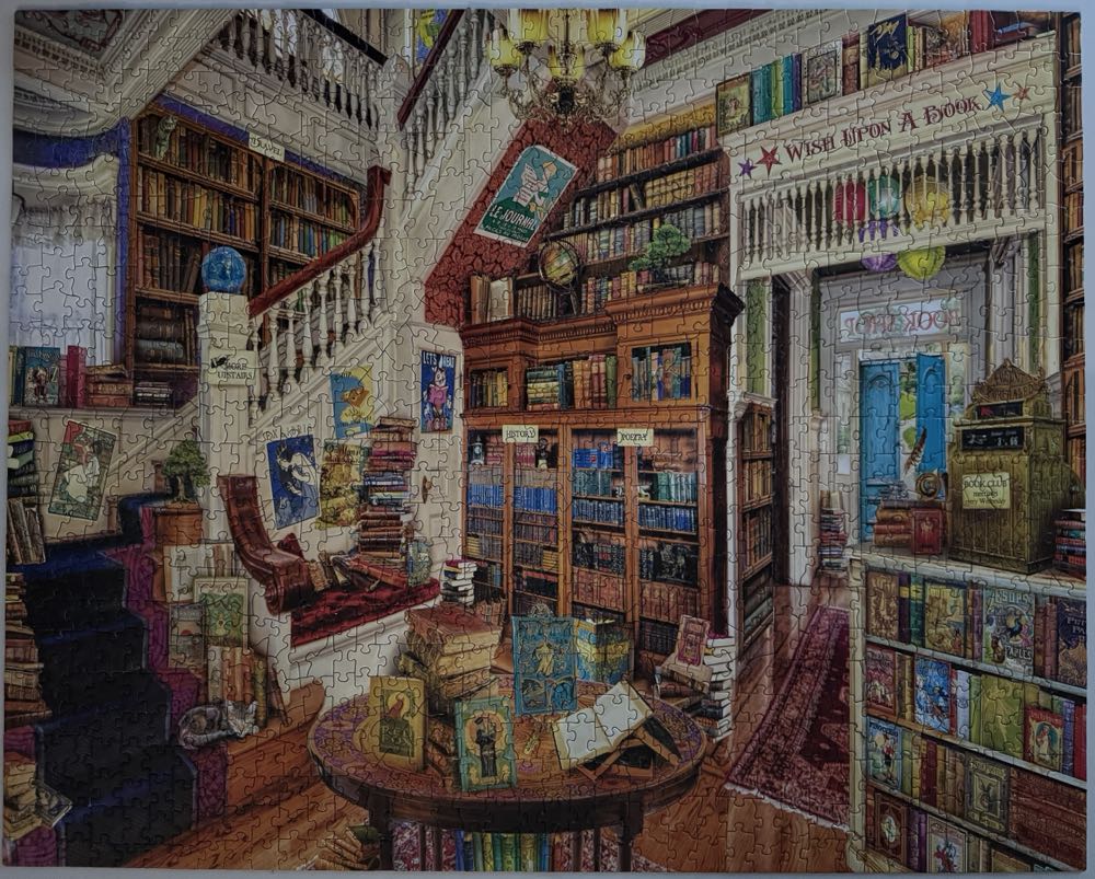 Readers Paradise  - White Mountain Puzzles puzzle collectible [Barcode 724819259090] - Main Image 2