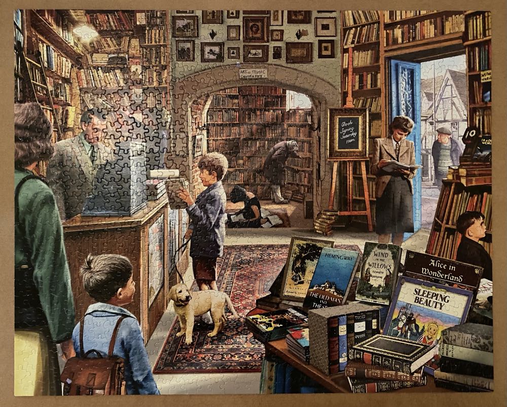 Old Book Store • - White Mountain puzzle collectible [Barcode 724819256952] - Main Image 2