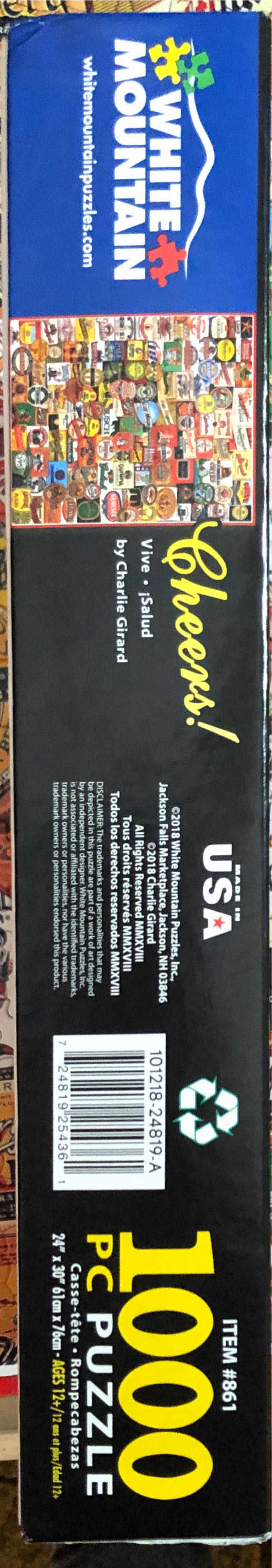 Cheers! - White Mountain puzzle collectible [Barcode 724819254361] - Main Image 4