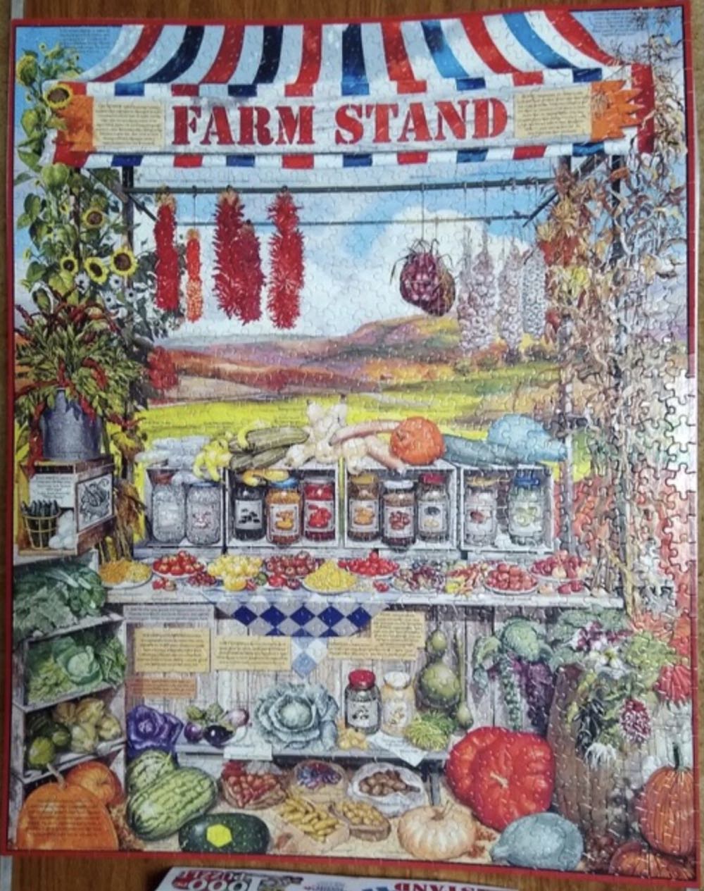 Farm Stand - 229, 8/6/22 - White Mountain puzzle collectible [Barcode 724819248926] - Main Image 2