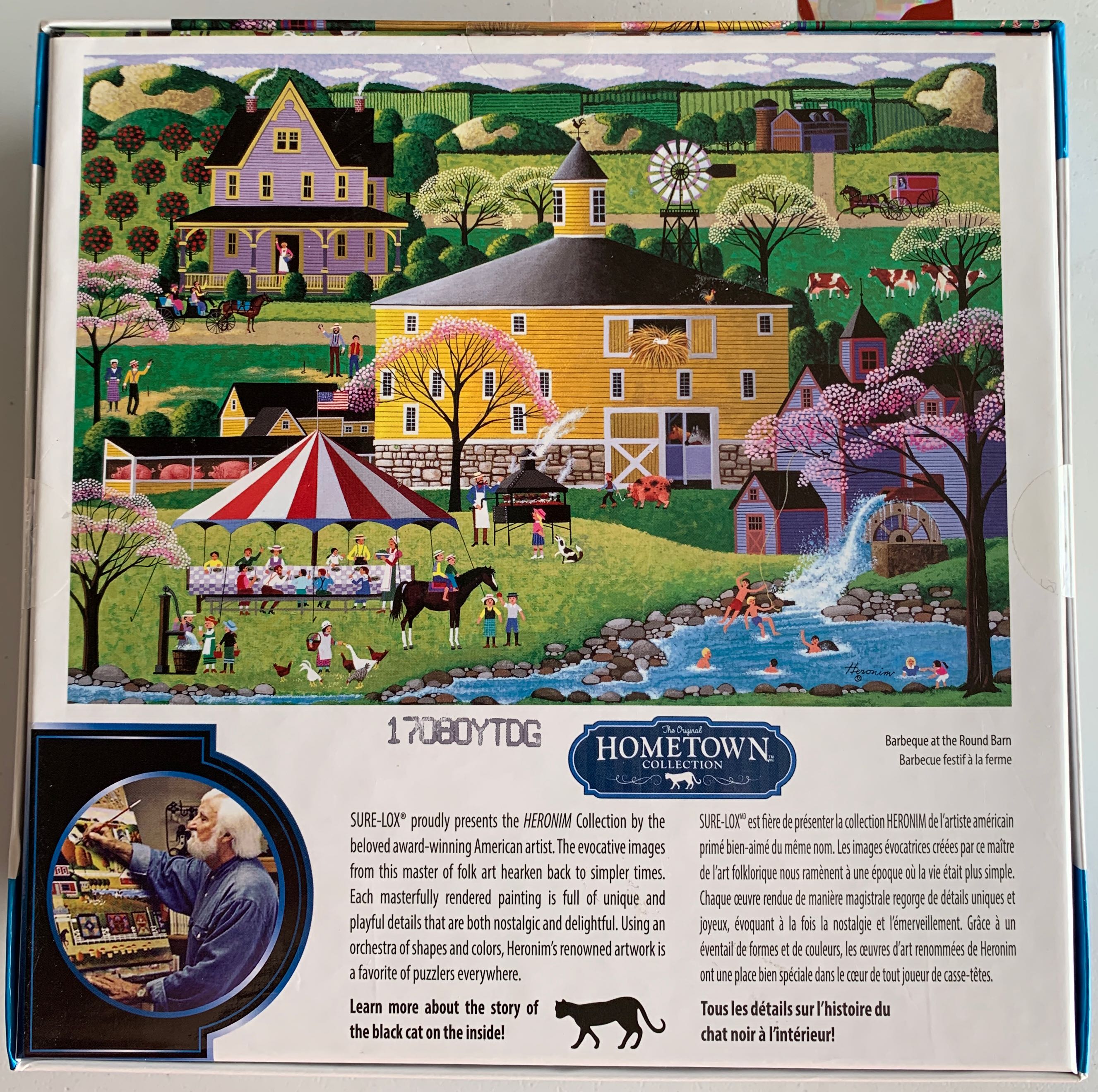 Barbeque at the Round Barn - Sure-lox puzzle collectible [Barcode 686141014887] - Main Image 2