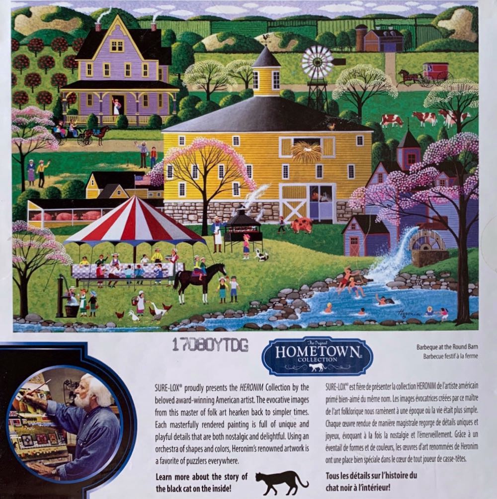 Barbeque at the Round Barn - Sure-lox puzzle collectible [Barcode 686141014887] - Main Image 3