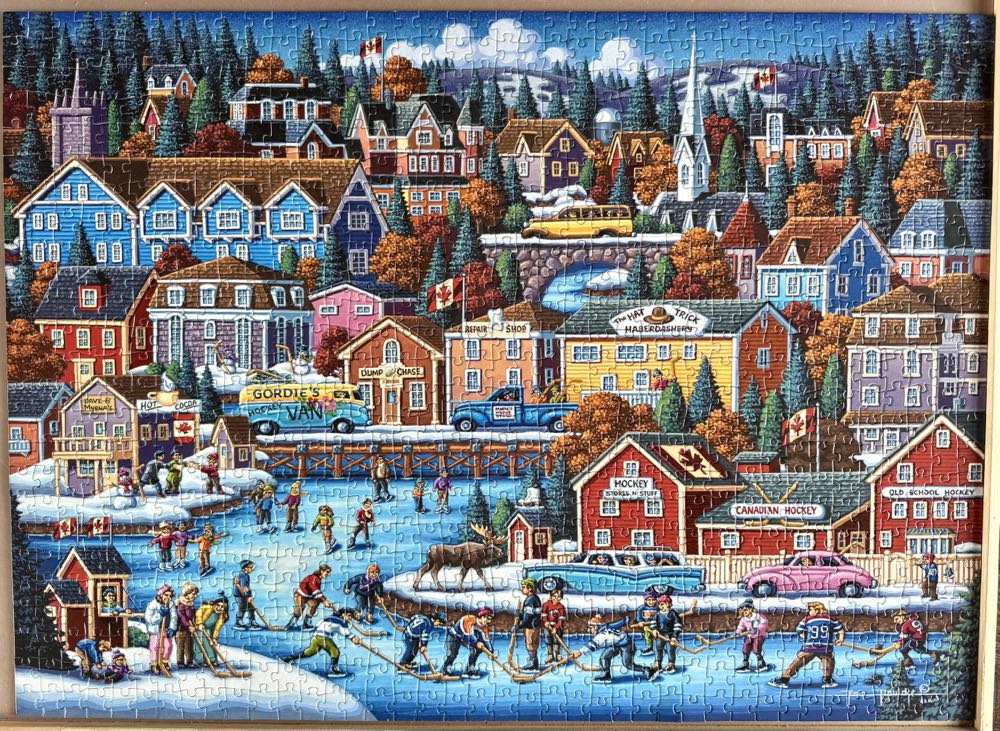 Canadian Hockey #35* - Traded - Dowdle puzzle collectible - Main Image 2