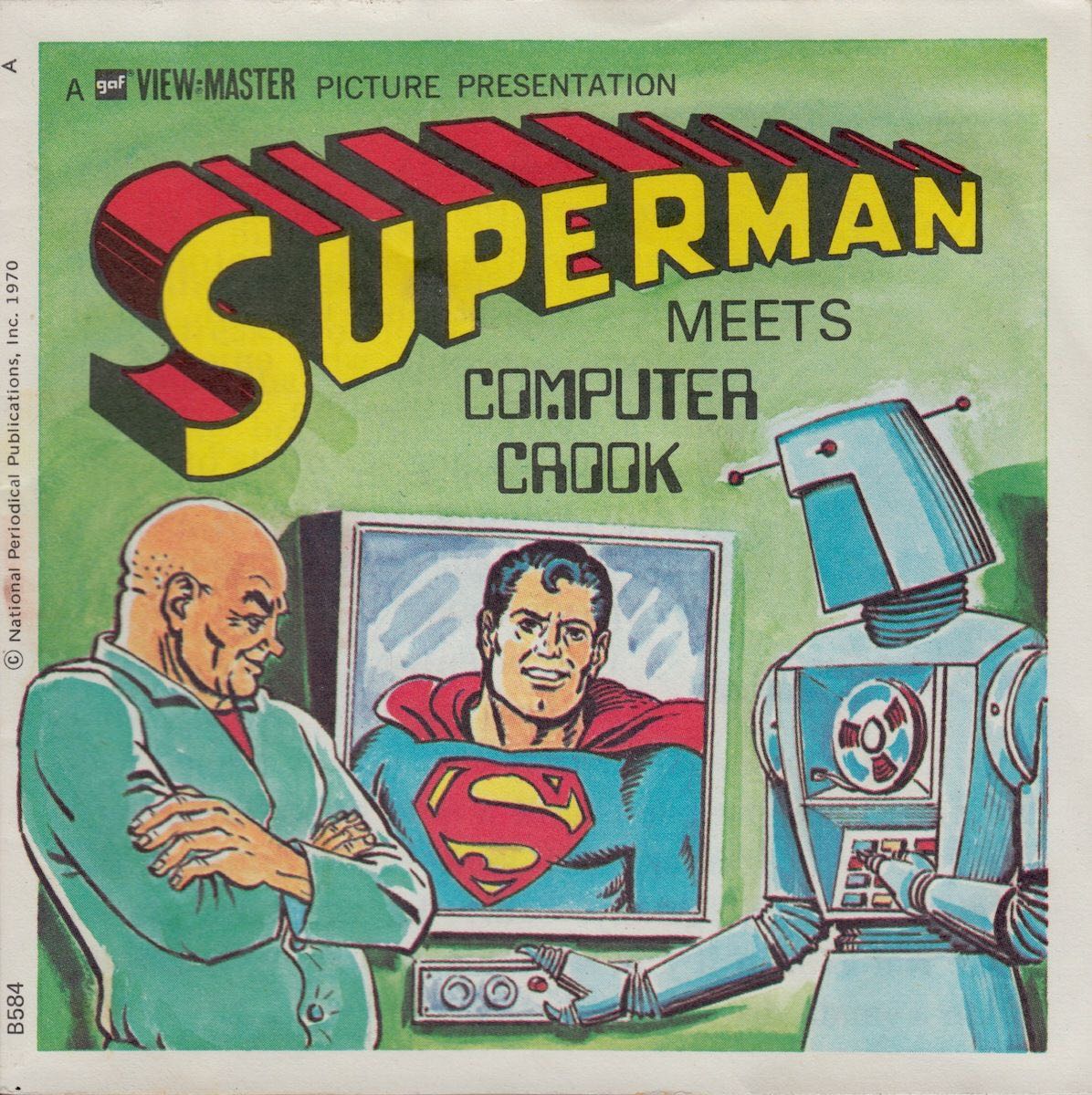 View Master 1973 Superman Meets Computer Crook - View-Master Ideal Group, Inc puzzle collectible - Main Image 2