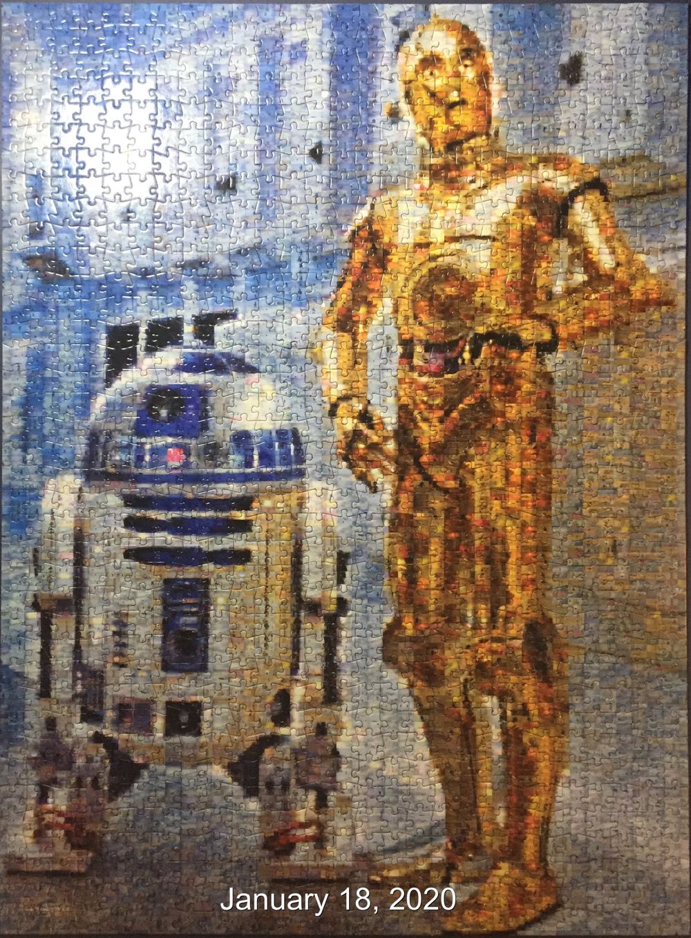 Star Wars - C-3PO and R2-D2 (Photomosaic) - Buffalo Games & Puzzles puzzle collectible [Barcode 079346106066] - Main Image 2