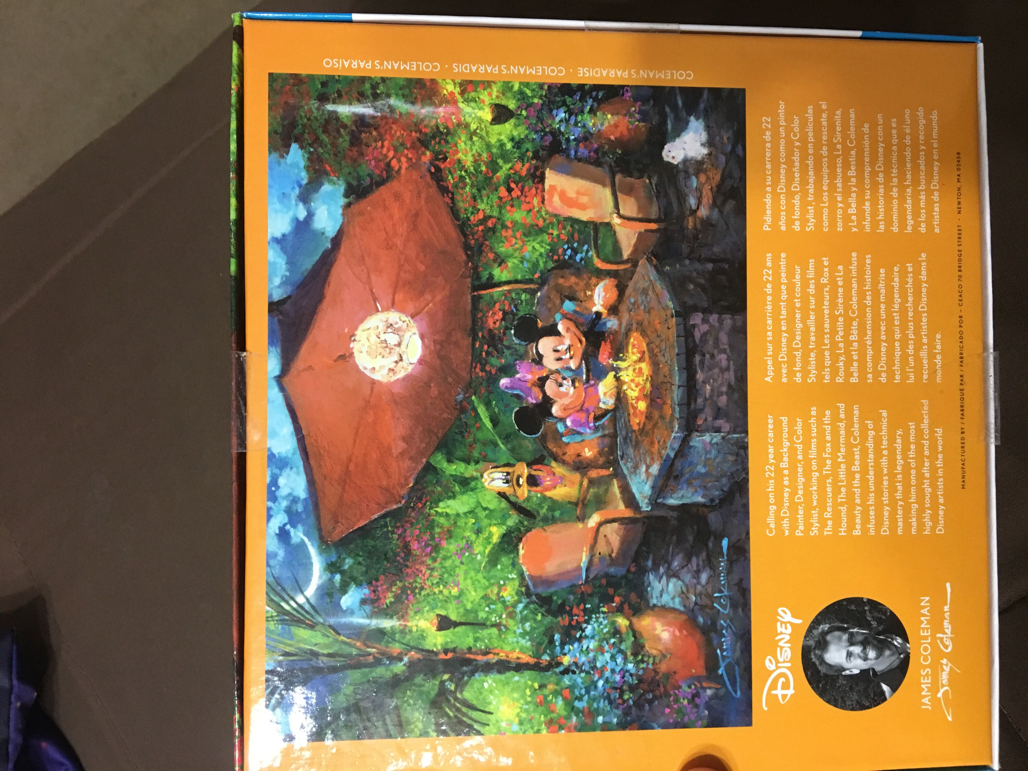 Disney Fine Art: Mickey: Coleman’s Paradise - Ceaco Disney puzzle collectible [Barcode 021081330893] - Main Image 2