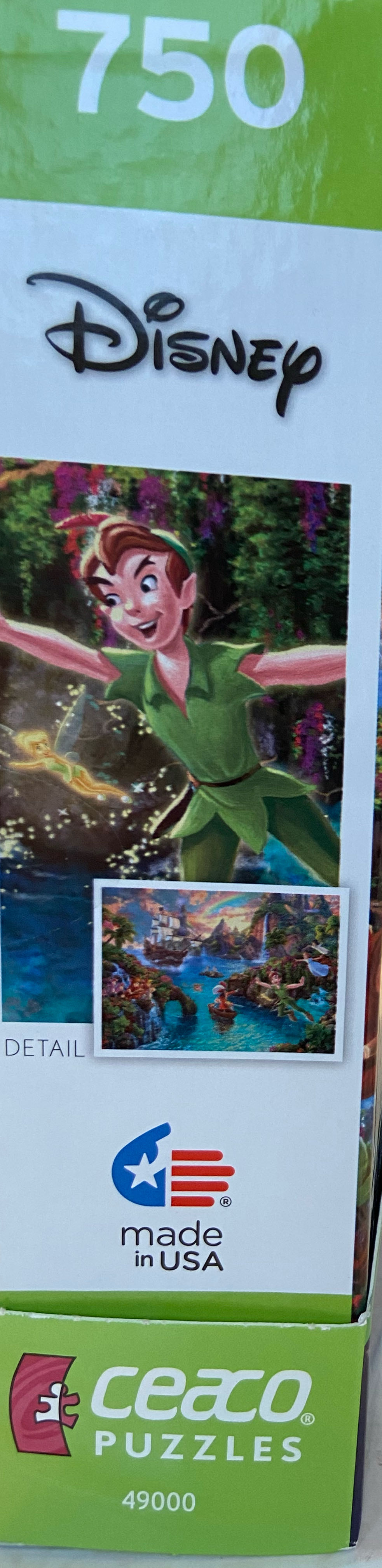 Peter Pan - Thomas Kinkade Disney 750pc Puzzle - Ceaco Disney puzzle collectible [Barcode 021081290876] - Main Image 3
