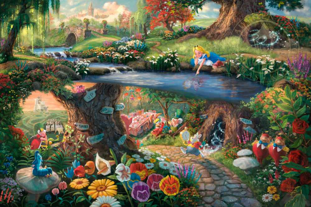 Alice In Wonderland - Ceaco puzzle collectible [Barcode 021081290593] - Main Image 2