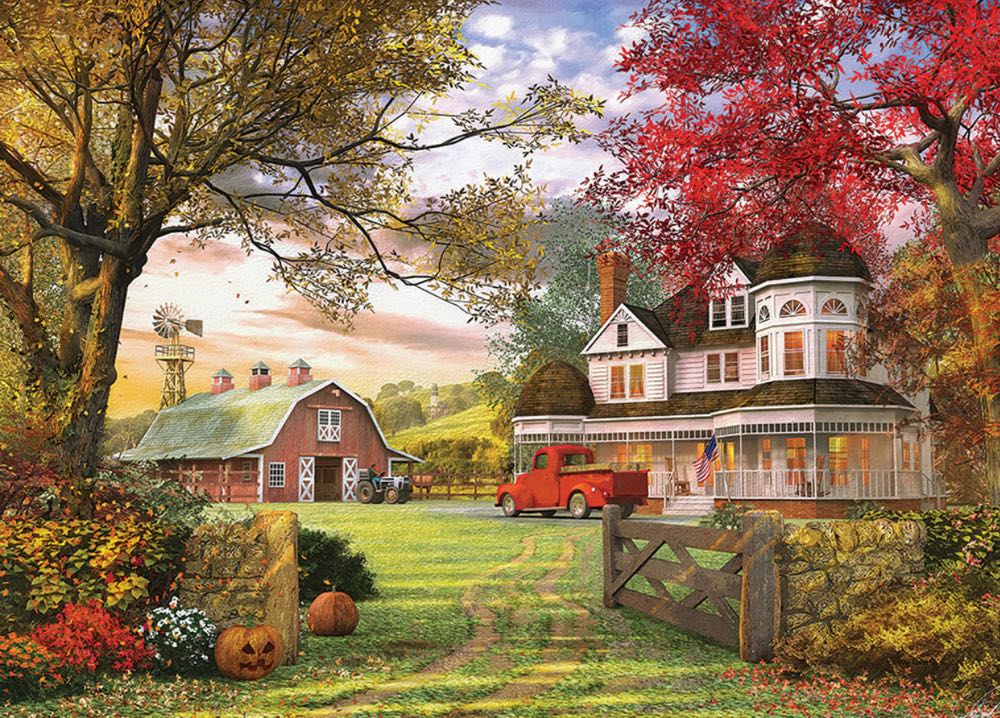 Old Pumpkin Farm   - EuroGraphics puzzle collectible [Barcode 628136606943] - Main Image 2