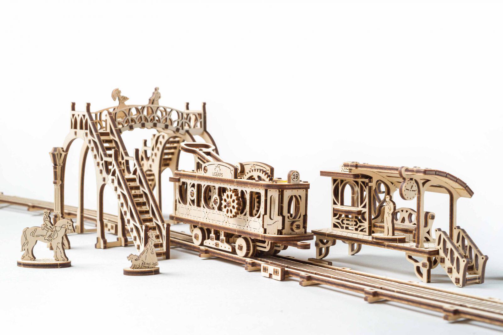 Tram Line - Ugears puzzle collectible - Main Image 2