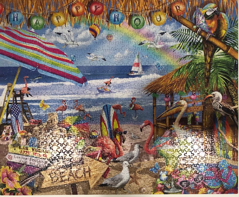 Happy Hour ♥️ - White Mountain puzzle collectible [Barcode 724819255160] - Main Image 3