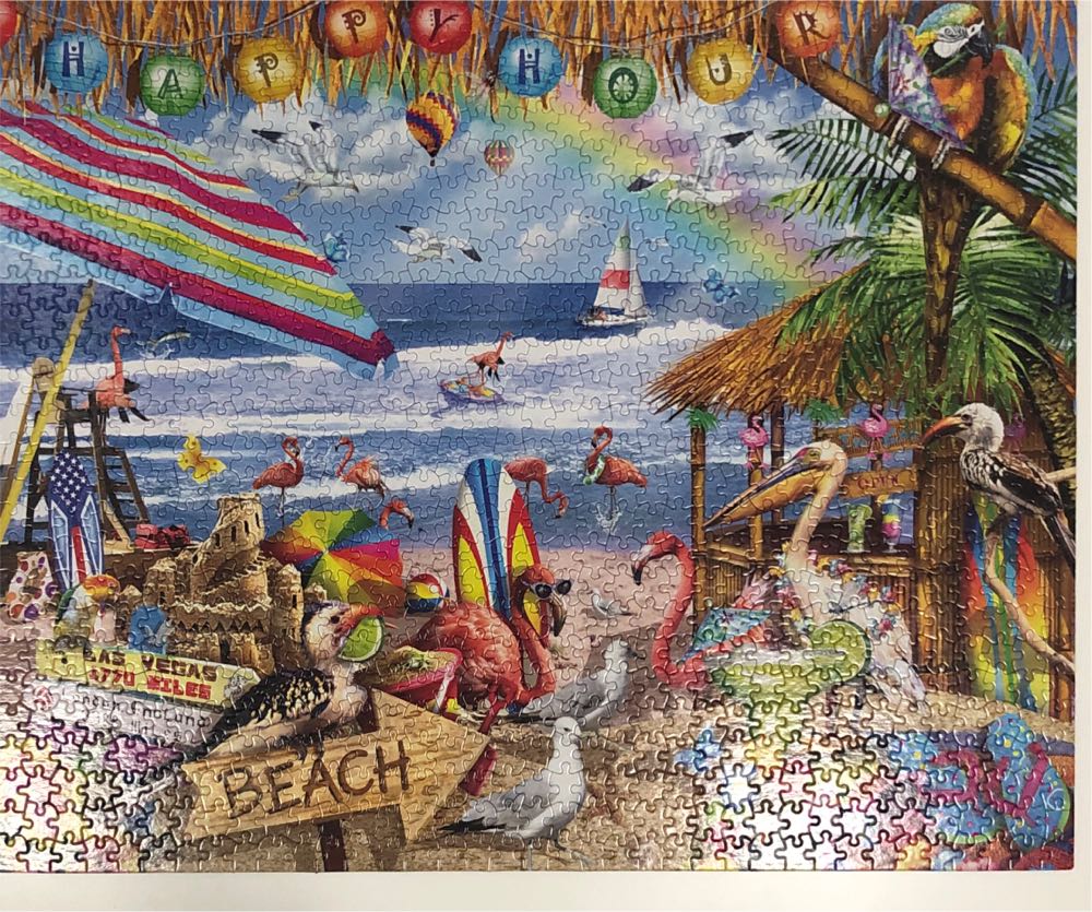 Happy Hour ♥️ - White Mountain puzzle collectible [Barcode 724819255160] - Main Image 4