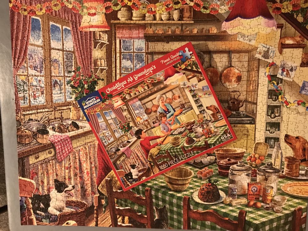 Christmas At Grandma’s/MV/SOLD - White Mountain Puzzles puzzle collectible - Main Image 3