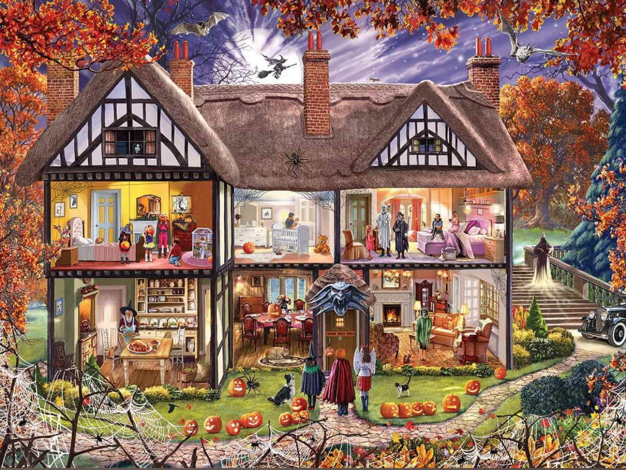 Halloween House- JANET  - White Mountain puzzle collectible - Main Image 2