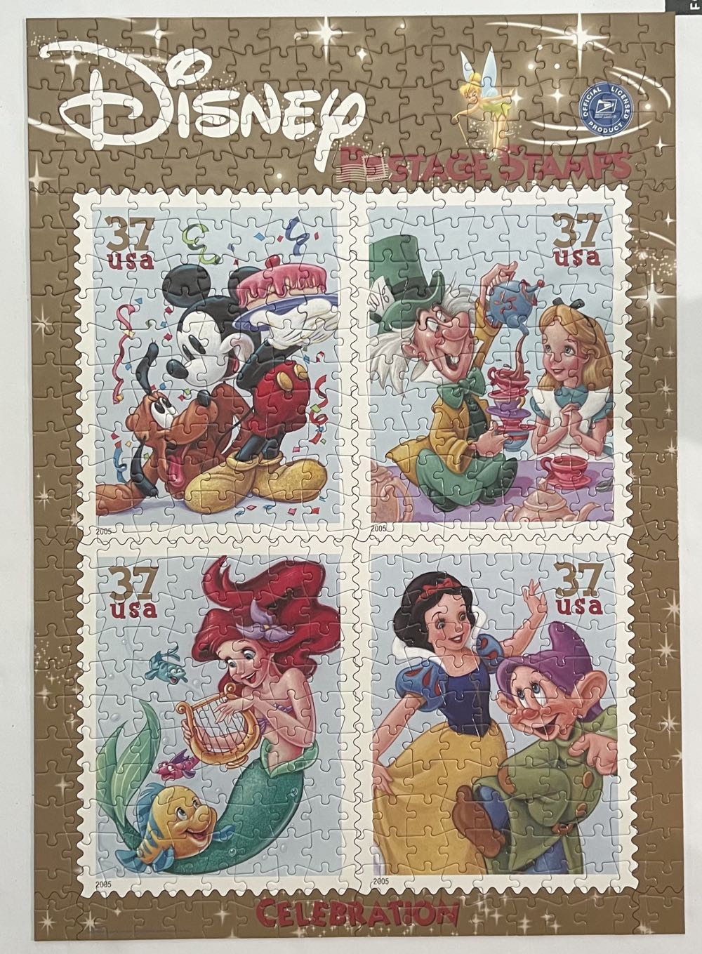 Disney Postage Stamps: Celebration - Buffalo Games puzzle collectible [Barcode 079346004225] - Main Image 2