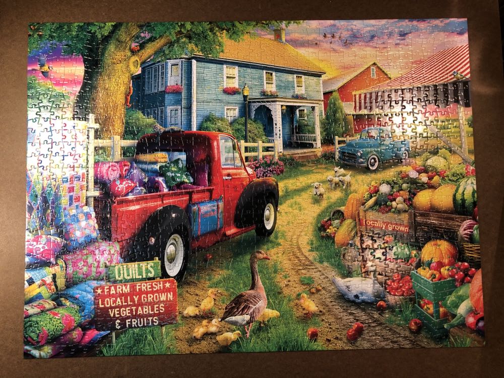 Quilt Farm - Completed - Buffalo Games puzzle collectible - Main Image 2