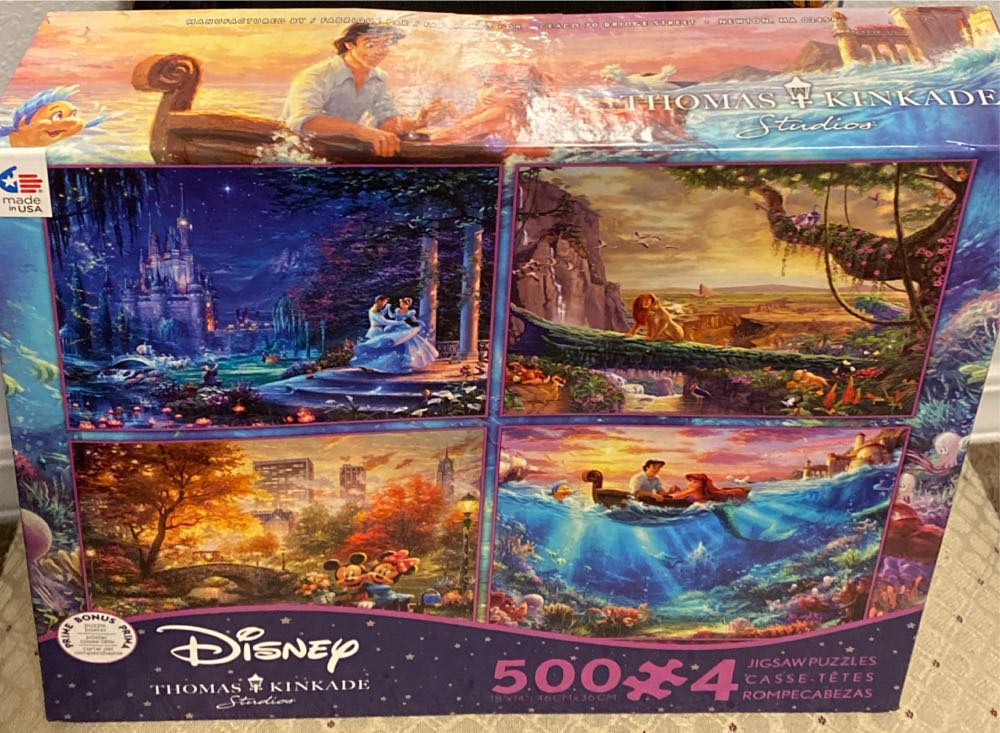 Disney Thomas Kinkade- 4 Pack - Ceaco puzzle collectible [Barcode 021081036733] - Main Image 3